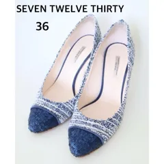 SEVEN TWELVE THIRTY　セブントゥエルブサーティ ツイードパンプス　36　大人可愛い　送料込み  6463192