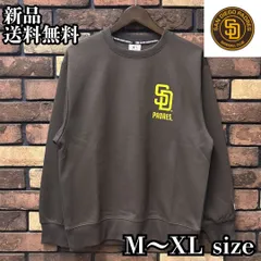 【MLB/サンディエゴ・パドレス ワンポイントロゴトレーナー】長袖 野球 メジャーリーグ 大リーグ SD San Diego Padres ロゴ 刺繍 ストリート スポーツMIX ユニセックス 男女兼用 新品 未使用 11C6620M ブラウン 送料無料