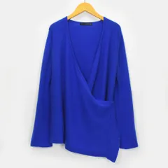 22OCTOBRE 22オクトーブル ヴァンドゥオクトーブル 東京スタイル カシミヤ 100% ドレープ ニット カーディガン レディース M ブルー 青 長袖  53355078 _