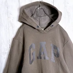 【海外モデル/入手困難】ギャップ GAP チャコールブラウン ダークブラウン スウェット パーカー  #7