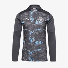 【送料無料・匿名配送】PUMA プーマ マンチェスター・シティ 24/25 プレマッチシャツ トレーニングシャツ トレーニングウェア 練習着 ジャージ 長袖 灰（ストロンググレー）薄灰（クールライトグレー）新品 正規品 並行輸入 日本未発売