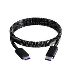 USBケーブル マグネット usb-c to usb-c 充電ケーブル 自動収納 タイプC 66W対応 急速充電 480Mbs高速転送 データ転送 高耐久 巻きつき防止 USB Cケーブル マグネット性 スマホ タブレット対応 (1m ブラック)