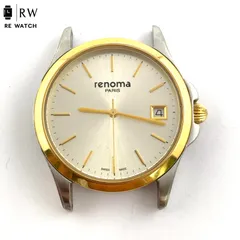 【ジャンク】renoma RN-1748M アナログ腕時計 シルバー/ゴールドのサムネイル