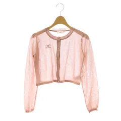 ダーリッチ Darich 25SS シアーロゴカーディガン ニット 長袖 薄手 F ピンク /NR ■OS