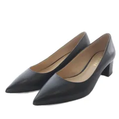 コーチ COACH パンプス ハイヒール ポインテッドトゥ レザー 6C ブラック /YO6