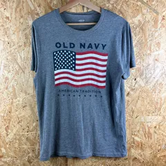 OLD NAVY 半袖 Tシャツ メンズ レディース ユニセックス Mサイズ 古着 ストリート ファッション Y2K グレー 651