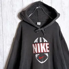 【海外モデル】00s 古着 Vintage ナイキ NIKE センターロゴ ブラック スウェット パーカー #55