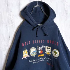 【入手困難】90s～00s Disney world Vintage Sweat Hoodie ディズニー ビンテージ ミッキー スウェット パー#004