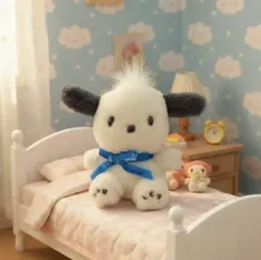 正規品 サンリオ ポチャッコ ニューレトロ バッグ掛けぬいぐるみキーホルダー