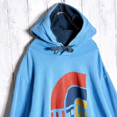 【海外モデル】ザ・ノースフェイス THE NORTH FACE 水色 マルチカラープリント スウェット パーカー #0465