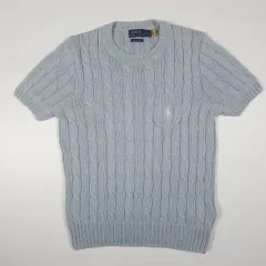 ポロラルフローレン 半袖 ケーブルニット M