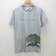 K■エーグル/AIGLE クルーネックTシャツ アウトドア 速乾【M】灰色/MENS■59【中古】