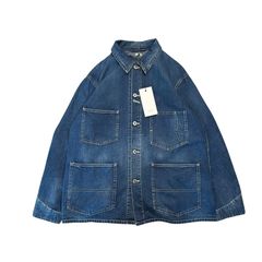 A.PRESSE(アプレッセ) 23SS Denim Coverall Jacket デニム カバーオール ジャケット 23SAP-01-16M 1 インディゴ