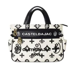カステルバジャック CASTELBAJAC クレア ドライビングトート トートバッグ ロゴ 刺繡 白 ホワイト