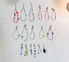 ハンドメイド ビーズ キーホルダー スマートフォン ストラップ