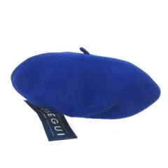 エロセギ ELOSEGUI WOOL BERET タグ付き ベレー帽 帽子 ブルー系 /X