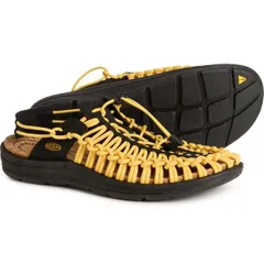 キーン レディース シューズ サンダル Keen Uneek II Convertible Sandals For Men and Women BlackKeen Yellow ブラック