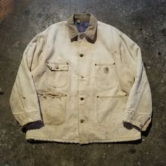 60s カーハート Carharttミシガンチョアコート デカCボタン - メルカリ