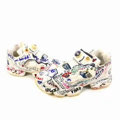 ヴェトモン ベトモン VETEMENTS × リーボック Reebok pump fury ポンプフューリー 落書き スニーカー 靴 US8.5 26.5㎝ ホワイト 白のサムネイル