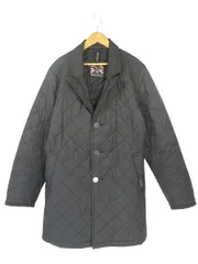 ラベンハム LAVENHAM ジャケット コート キルティング バック スリット サイズ 38 黒 QQQのサムネイル