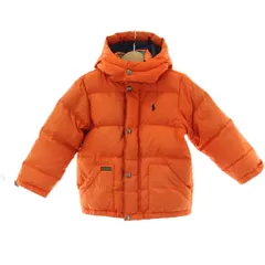 ポロ バイ ラルフローレン Polo by Ralph Lauren ダウンジャケット 子ども服（男の子用） 4/4T オレンジ 長袖 フード取り外し可能 ロゴ刺繍 321183531GLY /PP ■GY14