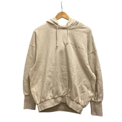 ジルスチュアート JILL STUART Russell Athletic トレーナー パーカー 長袖 フード ワンポイント コットン RCW-21102JL F ベージュ