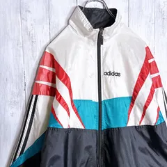 【入手困難】90s adidas originals マルチカラー ナイロンジャケット #851