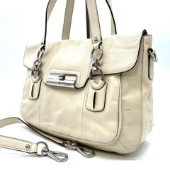 COACH クリスティン 2wayバッグ 白 紐付き 14782 Y2K 肩掛け COACH クリスティン 2wayバッグ 白 紐付き 14782 Y2K 肩掛け - メルカリ