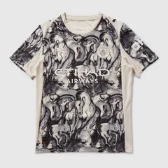 【送料無料・匿名配送】PUMA プーマ マンチェスター・シティ 25/26 Year Of The Horse 旧正月 記念シャツ レプリカユニフォーム Tシャツ 半袖 白（アルパインスノー）灰（フラットダークグレー）新品 正規品 並行輸入 日本未発売