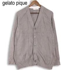 GELATO PIQUE HOMME ジェラートピケ オム 通年 ニット Vネック カーディガン Sz.M　メンズ