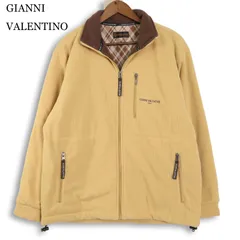GIANNI VALENTINO ジャンニバレンチノ 秋冬 コーデュロイ★ 中綿 フリース ジップ ブルゾン Sz.L メンズ