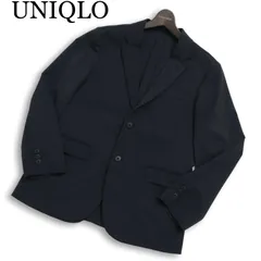 UNIQLO ユニクロ 春夏 SLIM FIT 感動ジャケット★ アンコン テーラード ジャケット Sz.S メンズ 紺 ネイビー