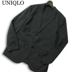 UNIQLO ユニクロ 春夏 SLIM FIT 感動ジャケット★ アンコン テーラード ジャケット Sz.L メンズ 灰 グレー