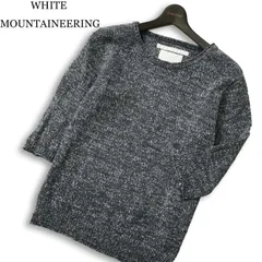 WHITE MOUNTAINEERING ホワイトマウンテニアリング 春夏 7分袖★ セーター ニット Sz.0 メンズ 灰 グレー 日本製のサムネイル