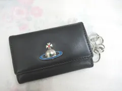 【VivienneWestwood】 /ヴィヴィアン・ウエストウッド　ソフトレザー　本革　オーブ　５連キーケース　黒　ブラック