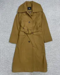 CHUU CHUU ベルト付き ロング コート ブラウン