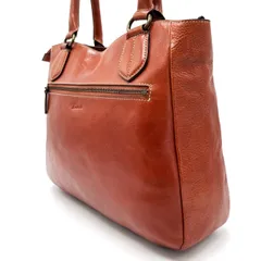 【良品】Dakota ダコタ ハンドバッグ レディース ユニセックス 男女兼用 オールレザー 革 ブラウン 茶色