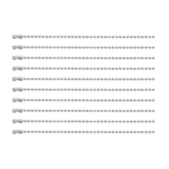 新品 [大王製作所] ボールチェーン コネクター付き キーホルダー シルバー 12cm 手作素材 DIYチェーン BC23/12cm ボール径2.3mm ニッケル