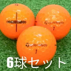 ロストボール ゴルフボール TaylorMade 2025 Distance+ ボール オレンジ 6球セット 中古 Aランク 特選 テーラーメイド ディスタンスプラス 全てのショットで優れたボール初速と飛距離性能を発揮！シンプルに「より遠くへ」飛ぶ性能を追求し