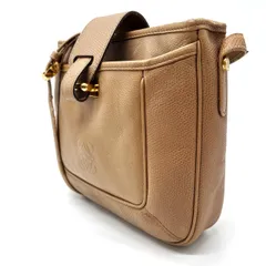 【人気】LOEWE ロエベ アナグラム ショルダーバッグ ポシェット ゴールド金具 ユニセックス 男女兼用 ブラウン vintage ビンテージ