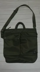 吉田ポーター 2way コーデュラ ヘルメットバッグ_カーキ オリーブ