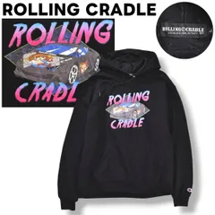 ローリングクレイドル ROLLING CRADLE アニメ カーグラフィック プリント ネオ トウキョウ NEO TOKYO チャンピオン CHAMPION ボディ スウェット パーカー トレーナー フーディー 裏起毛 L ブラック ストリート メンズ