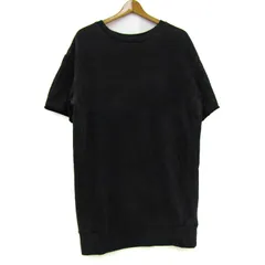 ロデオクラウンズ チュニック シャツ トップス 半袖 スウェット レディース FREEサイズ ブラック Rodeo Crowns 【中古】