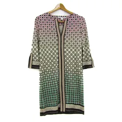 ダイアンフォンファステンバーグ ワンピース トップス 長袖 シルク レディース 4サイズ ベージュ/ピンク/緑 DIANE VON FURSTENBERG 【中古】