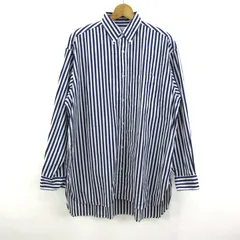 トゥモローランド 長袖シャツ トップス ストライプ柄 トーマスメイソン メンズ Sサイズ 白×紺 TOMORROWLAND 【中古】のサムネイル