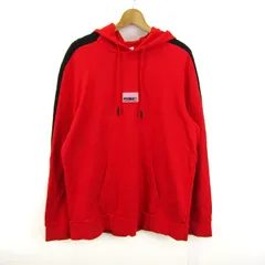 プーマ パーカー トップス プルオーバー スウェット スポーツウエア 大きいサイズ メンズ XXLサイズ 赤×黒 PUMA 【中古】のサムネイル