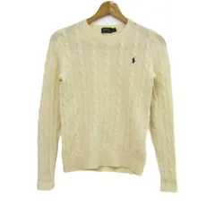 ポロラルフローレン セーター トップス 長袖 ケーブルニット カシミヤ混 レディース XSサイズ ベージュ POLO RALPH LAUREN 【中古】