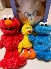セサミストリート ぬいぐるみ (エルモ/クッキーモンスター/ビッグバード)