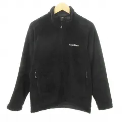 モンベル Montbell クリマエア ライニング ジャケット 1106688 ワンポイント ロゴ 厚手 Mサイズ 黒 ブラック