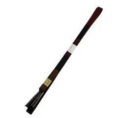 【美品】 帯締め 優品 幾何学 茶紫 正絹 和装小物  【中古】